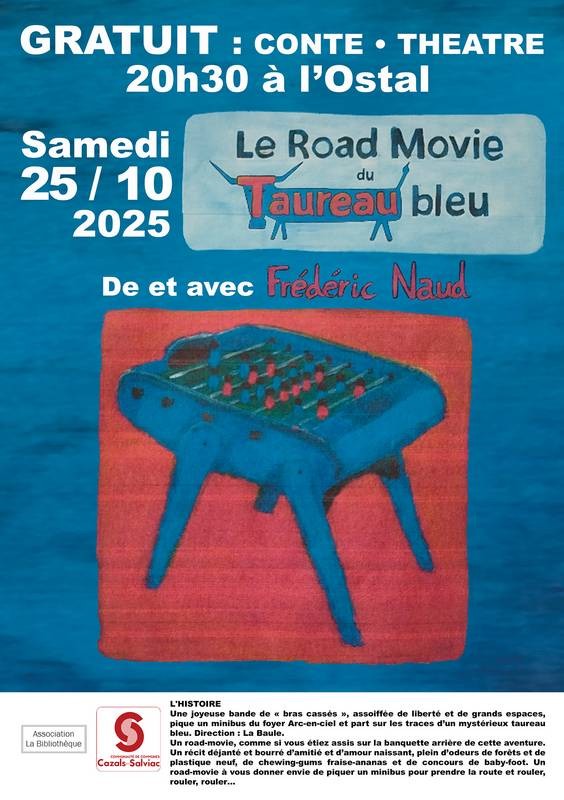 Animations biblio 25 octobre 2025 :  spectacle de Frédéric Naud